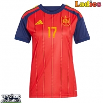 Spain Nico Williams #17 Replica Home Shirt Ladies World Cup 2026 Short Sleeve